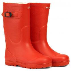 Bottes de pluie fourrées enfant  WoodyPop Fur 2 - AIGLE