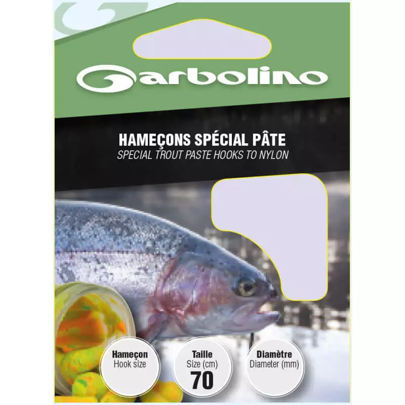 hameçons montés spécial pâte garbolino