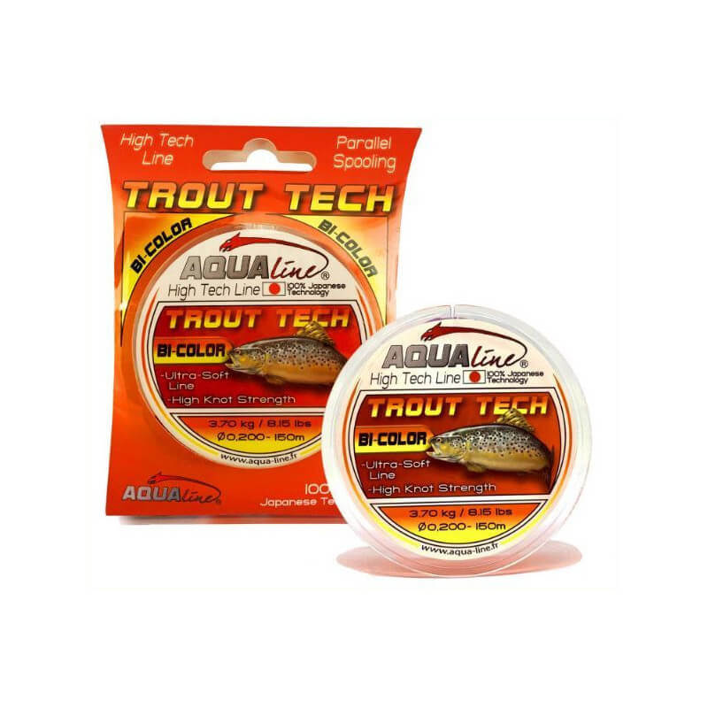 nylon bicolore trout tech aqualine