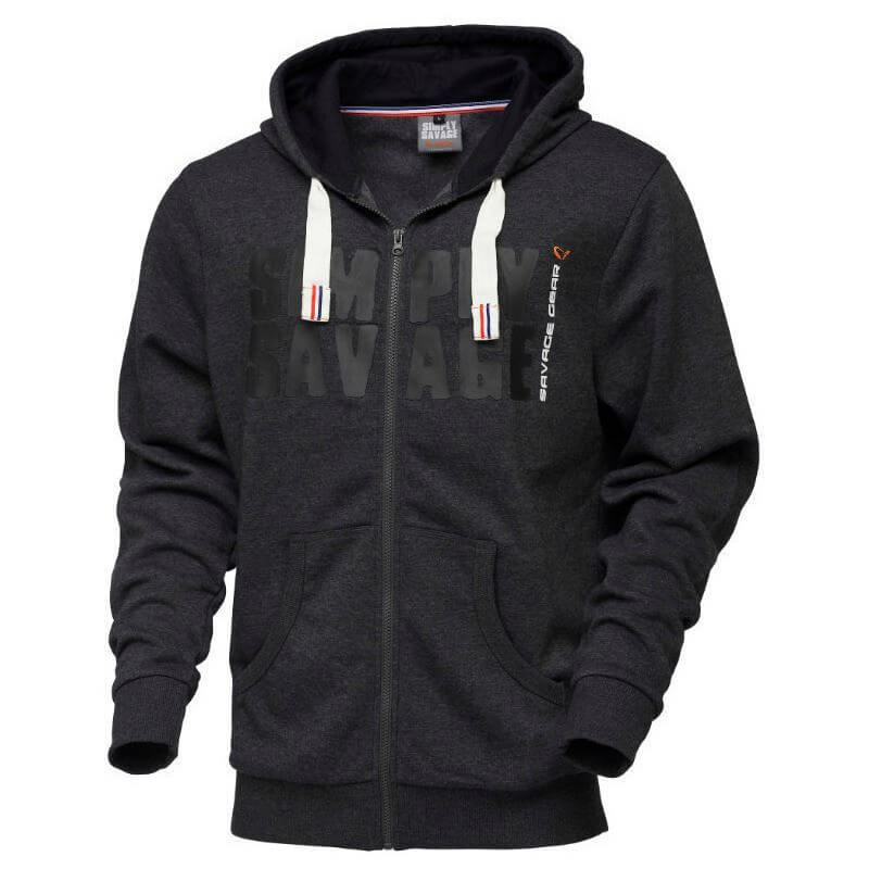 sweat zip hoodie sg simply savage raw savage gear