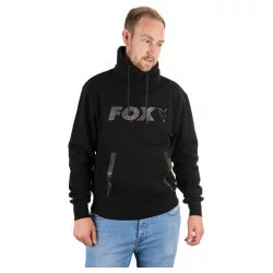 Sweat High Neck Noir et Camo - FOX