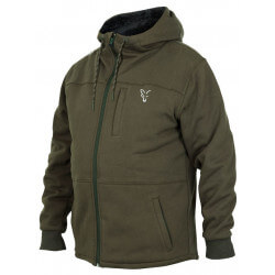 Veste Sherpa Verte et Argent - FOX