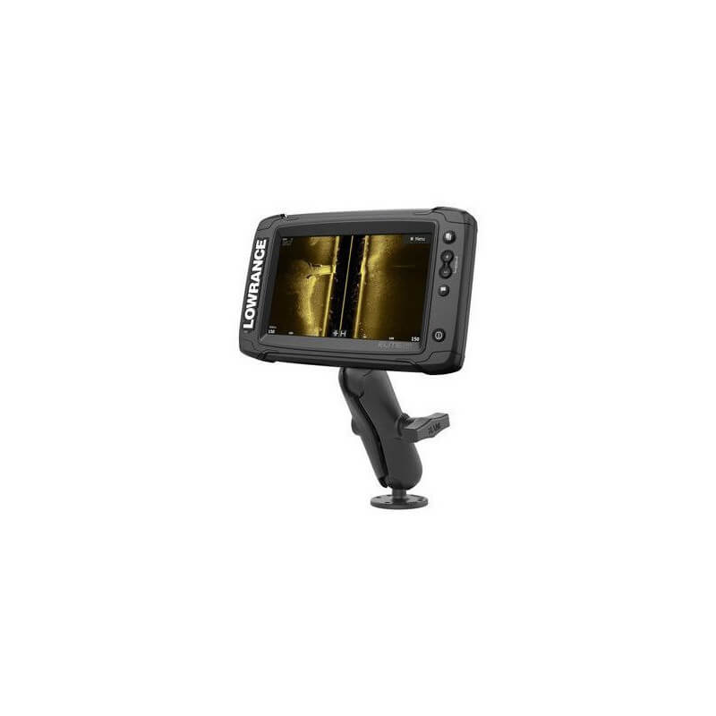 support horizontal pour lowrance et elite ram mounts