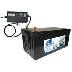 Pack batterie Lithium-LFP 24V 100AH + APP avec chargeur IP65 24V/7A - ENERGY RESEARCH
