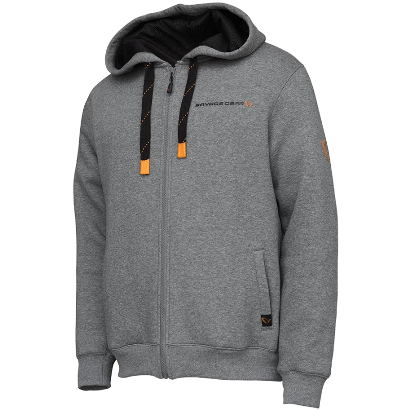 Sweat Classic Zip Hoodie Gris - SAVAGE GEAR