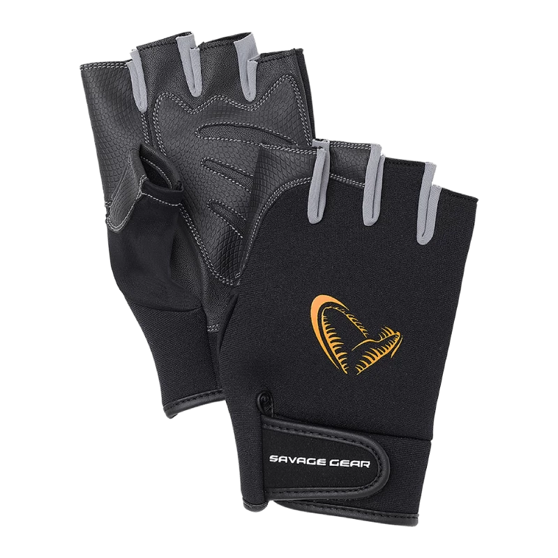 Gants mitaine demi-doigts néoprène - SAVAGE GEAR - Pecheur-Online