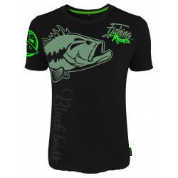 T-Shirt Black Bass Mania - HOTSPOT DESIGN