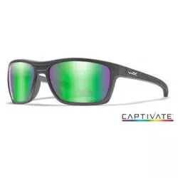 Lunettes Kingpin Cap - Green Mirror / Matt Graphite Frame - WILEY X