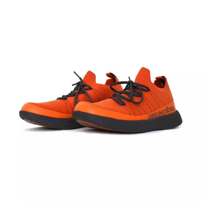 chaussures sea knit red orange