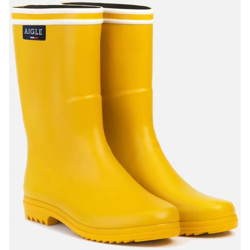 Bottes de pluie CHANTEBOOT STRIPES jaune - AIGLE