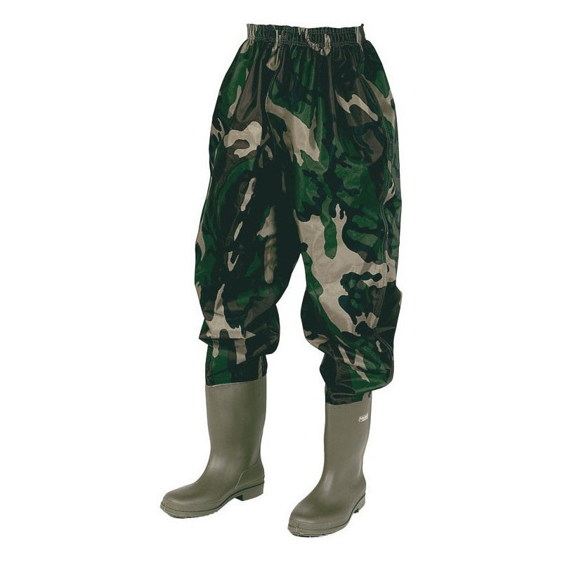 cuissardes pvc trouser boot camo