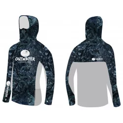 Sweat à capuche Guerilla Pro UPF50+ Dark Blue - OUTWATER