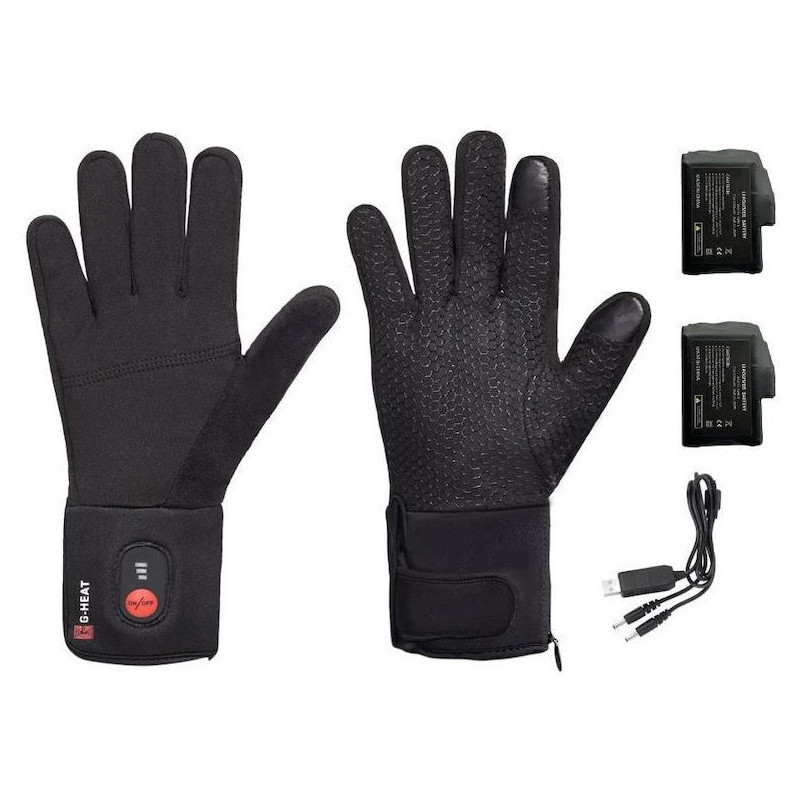 Gants chauffants tactiles antidérapants avec prise USB pour hommes