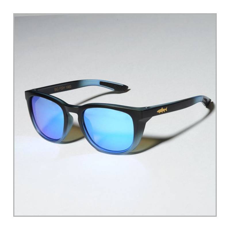 lunettes gold fish trout blue iridium