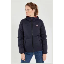 Veste courte femme Baguer en polyester recyclé - Navy - BERMUDES