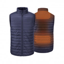 Gilet chauffant Bleu - Coupe Regular pour hommes avec Batterie Rapidpower