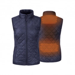 Gilet chauffant pour femmes Bleu avec Batterie Superpower - Sans manches