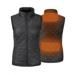 Gilet chauffant pour femmes Noir avec Batterie Rapidpower - Sans manches