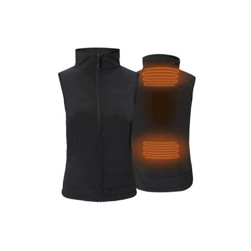 Gilet chauffant pour femmes Noir avec Batterie Rapidpower - Sans