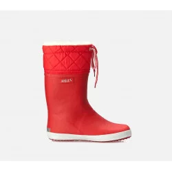 Bottes fourrées enfant Giboulée 2 - Rouge - AIGLE