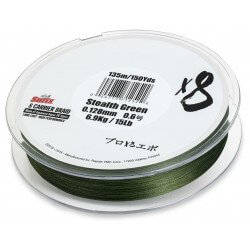 Tresse X8 BRAID Stealth Green 150 m - SUFIX