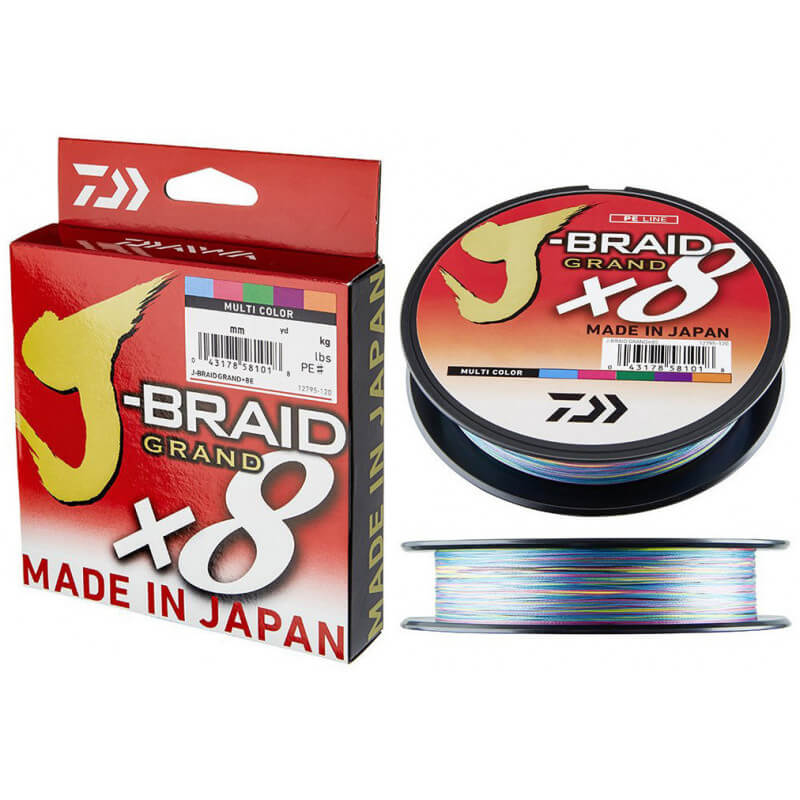 Tresse Daiwa J Braid 8 brins 150 m Multicolore 