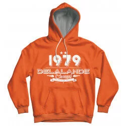 Sweat à capuche LF 1979 orange - DELALANDE