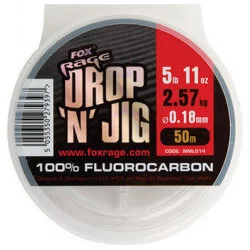 Fil DROP 'N' JIG FLUOROCARBON - FOX RAGE