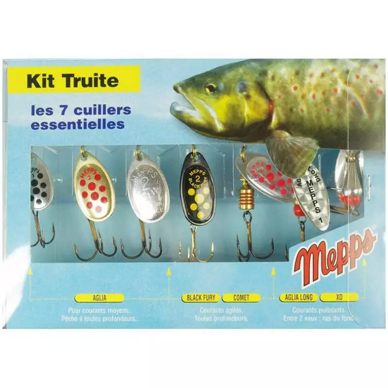 Ensemble de leurres de pêche Spinner cuillère en métal offre limité .7 -  Cuillers Truite (10636739)