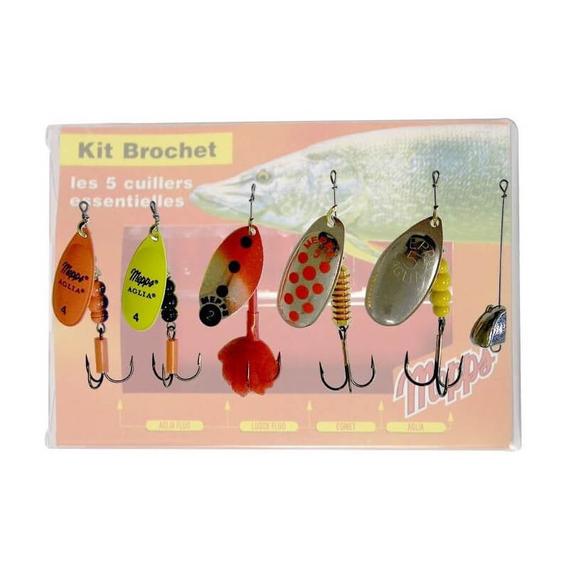 Kit Brochet 5 cuillers - MEPPS - Pecheur-Online