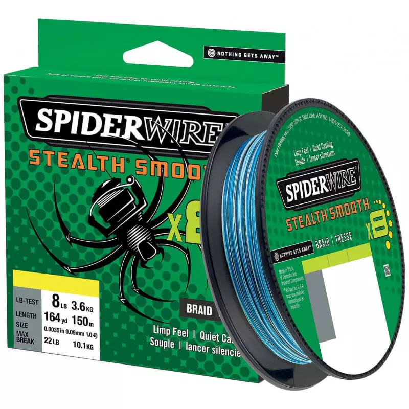 Tresse Stealth Smooth 8 - SPIDERWIRE - Pecheur-Online