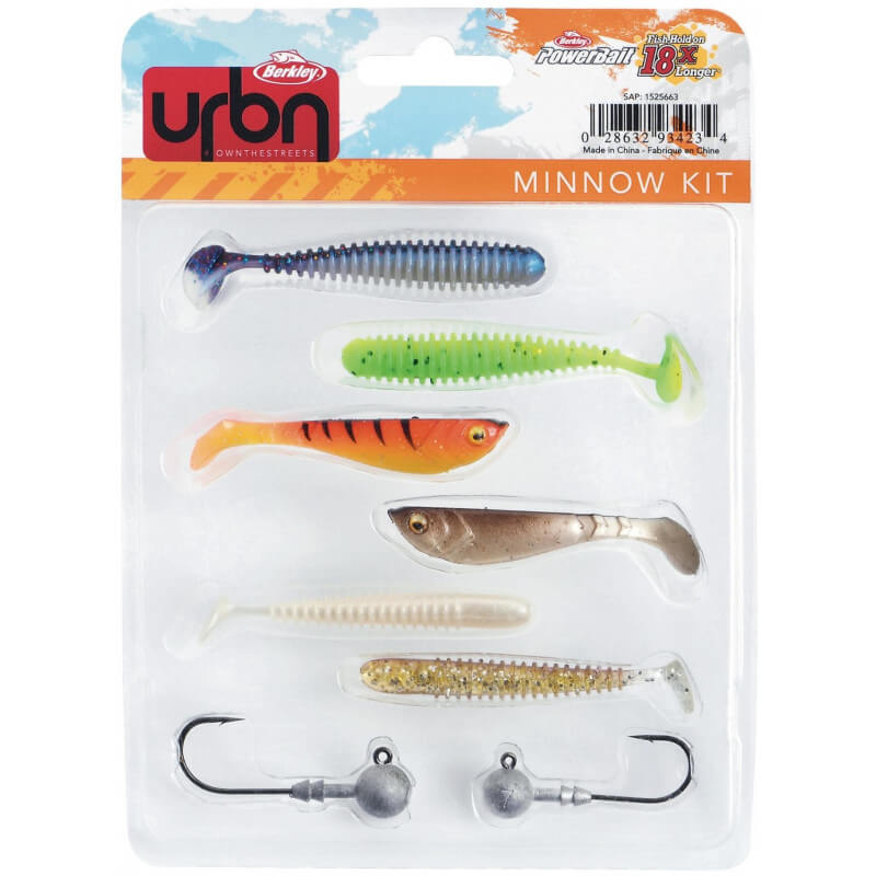 Kit leurres souples URBN Minnow - BERKLEY